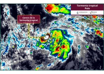 Se forma Tormenta Tropical ‘Polo’ frente a costas de Michoacán y Guerrero; UEPC Colima mantiene vigilancia permanente
