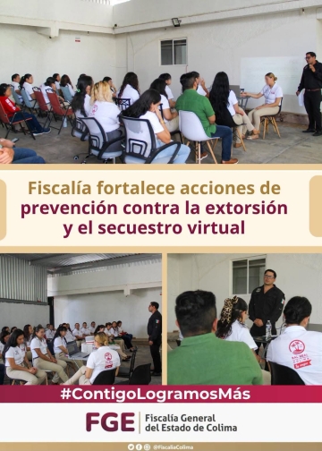 Fiscalía fortalece acciones de prevención contra la extorsión y el secuestro virtual