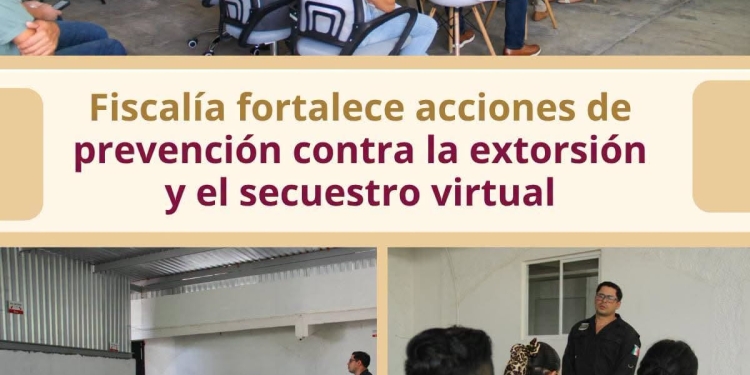 Fiscalía fortalece acciones de prevención contra la extorsión y el secuestro virtual