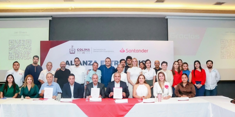 Gobierno del Estado de Colima y Santander firman convenio para fortalecer a Pymes y acercar 5 mil becas de capacitaciones gratuitas