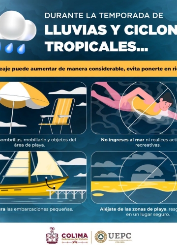Ante el paso del huracán Polo, evita exponerte al oleaje y mantente lejos de las zonas donde rompen las olas.
