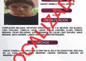 Ashley Daniela ya fue localizada.