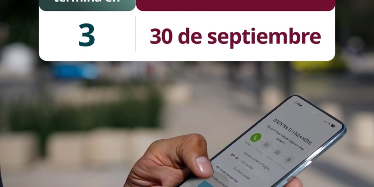 ¡Que no se te pase! Si tu número telefónico termina en 3, tienes hasta este miércoles 30 de septiembre para vincular tu línea.