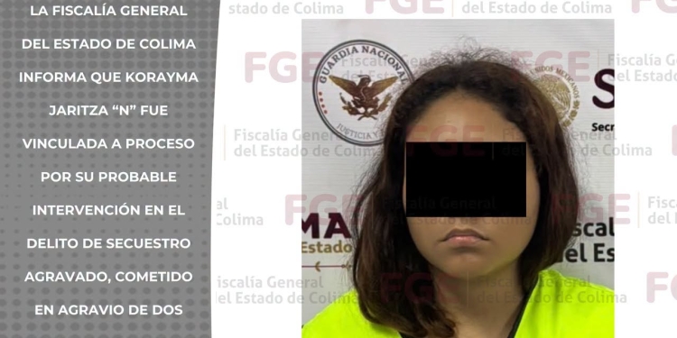 VINCULADA A PROCESO POR SECUESTRO AGRAVADO; PERMANECERÍ EN PRISIÓN PREVENTIVA