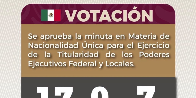 Con 17 votos, Congreso de Colima avala minuta sobre nacionalidad única