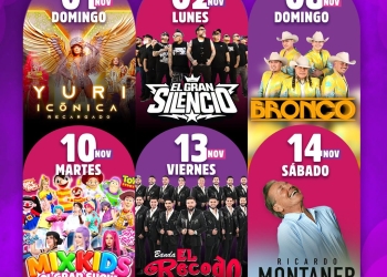GOBIERNO COLIMA-¡Ya tenemos la cartelera del Foro Principal de nuestra Feria de Todos los Santos Colima 2026 y está increíble!