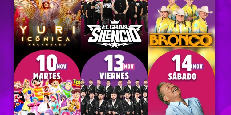 GOBIERNO COLIMA-¡Ya tenemos la cartelera del Foro Principal de nuestra Feria de Todos los Santos Colima 2026 y está increíble!