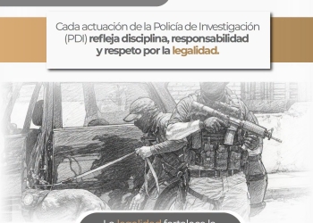 La actuación de la Policía de Investigación se sustenta en procedimientos responsables y apegados a derecho, fortaleciendo la certeza en cada etapa de la investigación.