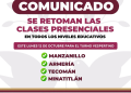 ¡Este lunes se retoman las clases presenciales!