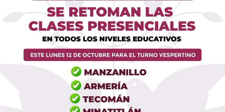 ¡Este lunes se retoman las clases presenciales!