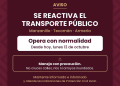 ¡El transporte público ya opera con normalidad en Manzanillo, Tecomán y Armería!