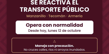 ¡El transporte público ya opera con normalidad en Manzanillo, Tecomán y Armería!